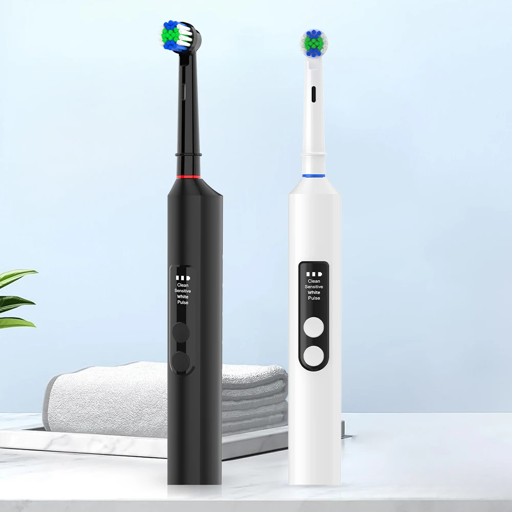 Smart Electric Toothbrush, 4 Modes USB Charging Rechargeable Electric Toothbrushes, Fit for Oral B Electric Toothbrush Heads