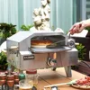 Portable Propane Pizza Oven and Grill with 13in Stone, Thermometer - For Camping, Patio Cooking, BBQ 5