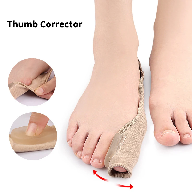 

1Pcs Big Bone Orthopedic Bunion Correction Pedicure Socks Silicone Hallux Valgus Corrector Braces Toes Separator Feet Care Tool