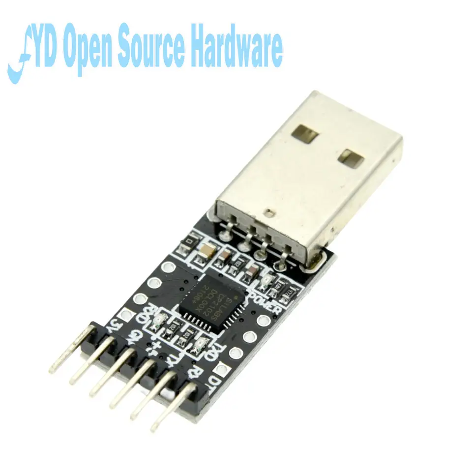 CP2102 USB to TTL UART Module 6-Pin 3.3V 5V Serial Converter for Arduino ESP8266 STM32 MCU Programming image 6