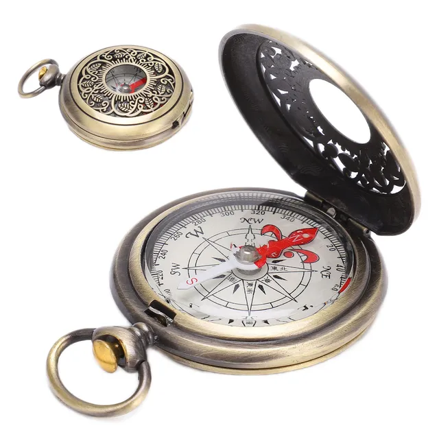 Portable Brass Outdoor Camping Compass 1