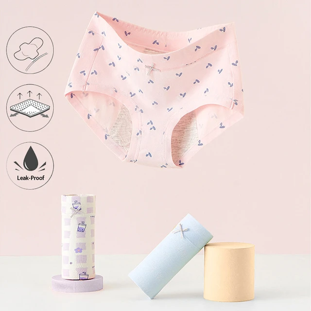 Leak Proof Menstrual Panties Physiological Underwear Womens Comfortable  Cotton Panties Breathable Female Waterproof Briefs