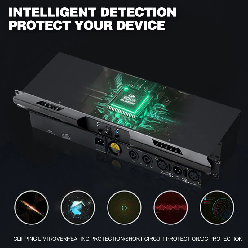 DA-1000/2000 Class D 1000W*2/4 Channel Digital Amplifiers stage karaoke DJ power amplifier professional for stage