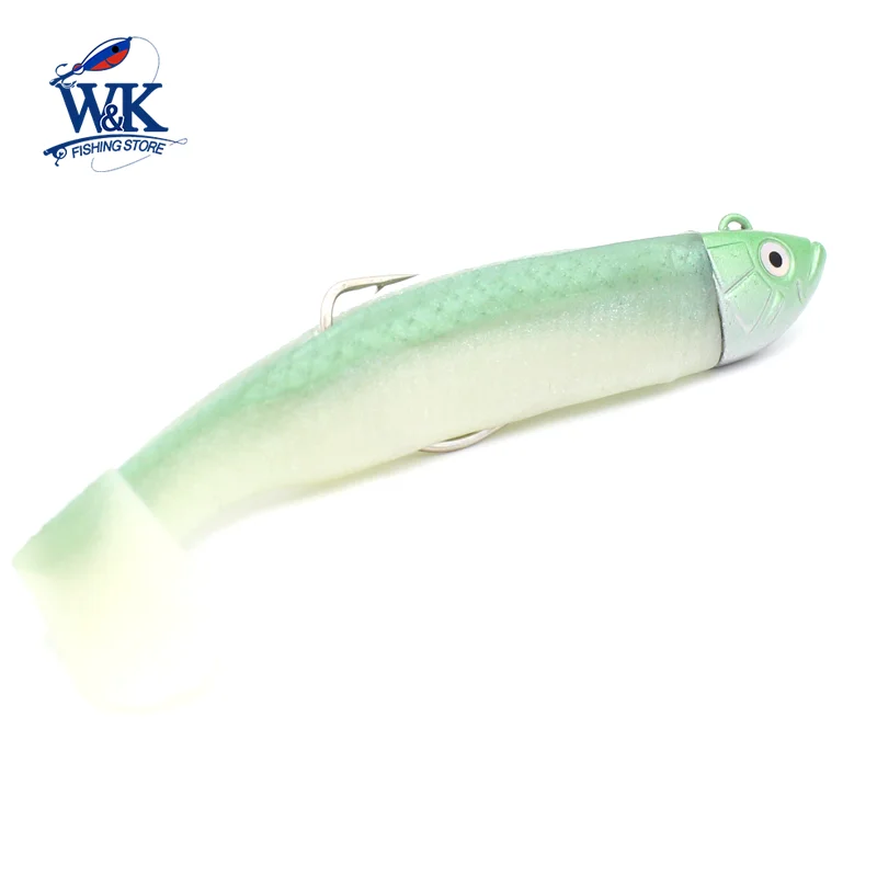 Texas Black Minnow M07 for Walleye Bass Fishing with 7cm Soft Lure 6.5g  Weedless Head Super Soft Shad Lure 1/0 Worm Hook