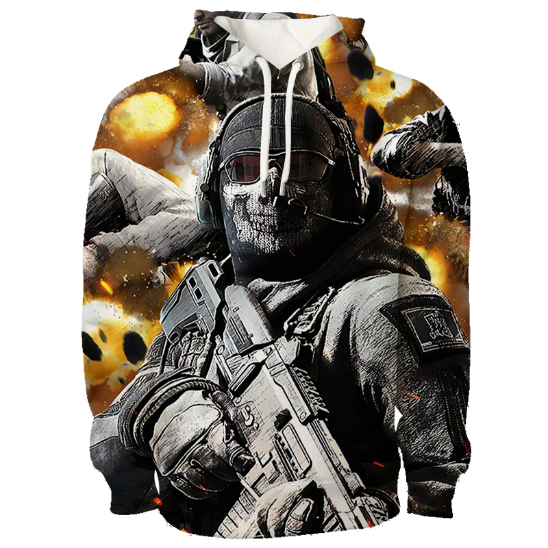thumbnail image 1 of Sudadera con capucha para hombre, juego Call Of Duty Warzone, jersey de primavera y otoño, sudaderas informales, sudaderas con capucha, sudadera holgada 3D para hombre, 1 of 5