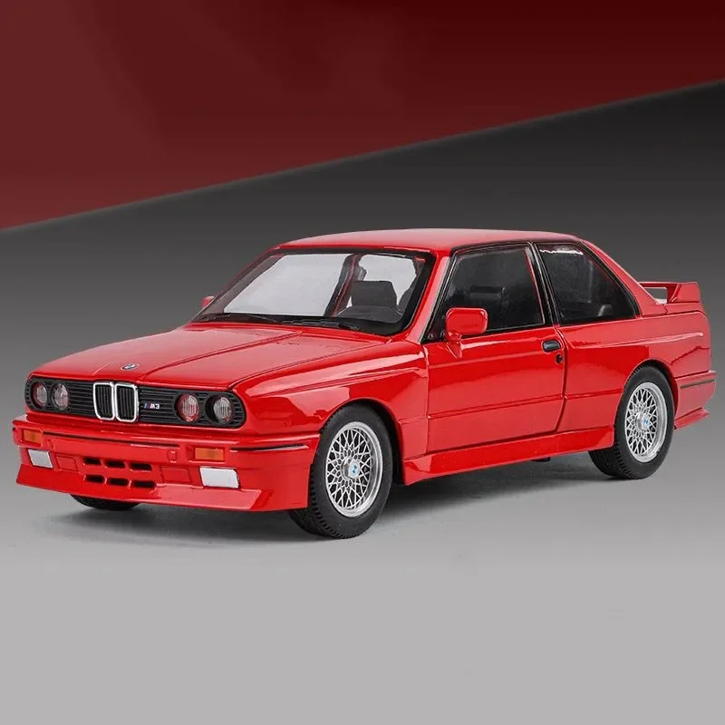 1:24 BMW M3 E30 Diecast Metal Miniature Car with Sound & Light Features