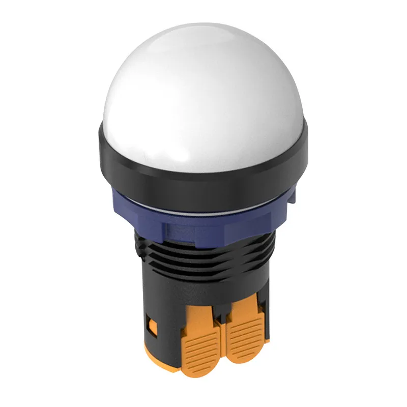 1PCS 22MM 패널 마운트 플라스틱/금속 신호등 디스플레이 램프 LED 전원 표시기 12V 24V 220V 파란색 녹색 빨간색 흰색 노란색