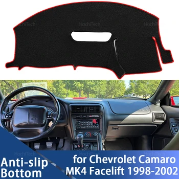 Per Chevrolet Camaro MK4 Facelift 1998-2002 Tappetino antiscivolo Cruscotto Copertura Pad Parasole Dash Zerbino Tappeto Accessori auto