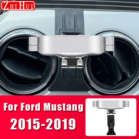 Styling Mobile Phone Holder For Ford Mondeo MK4 MK5 EDGE Mustang Air Vent Mount Gravity Bracket Stand Accessories