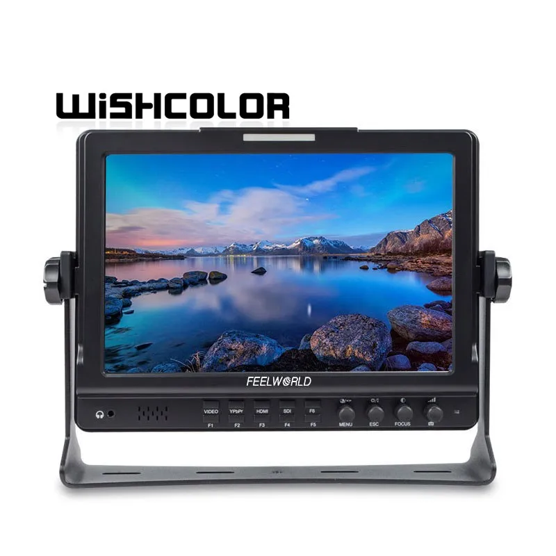 

Wishcolor Feelworld FW1018SPV1 Field Monitor 3G-SDI HDMI Camera Monitor 10.1" 1920x1200 IPS Screen for Studio
