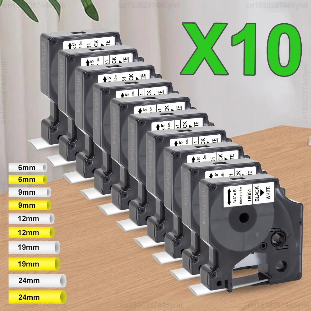 Aonomi - Etiquetas Termoencogibles Industriales Compatibles Con DYMO - Foto 11