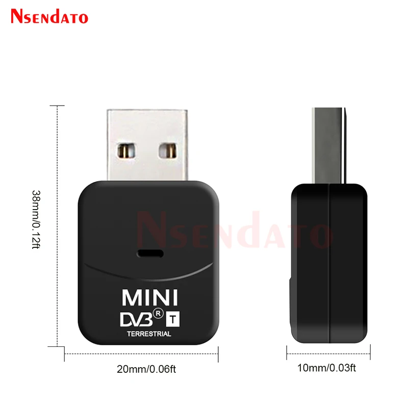 Mini USB 2.0 DVB T DVB-T Digital terrestrial TV Tuner Receiver Stick Dongle With Digital Antenna for Windows PC Laptop HDTV HDTV