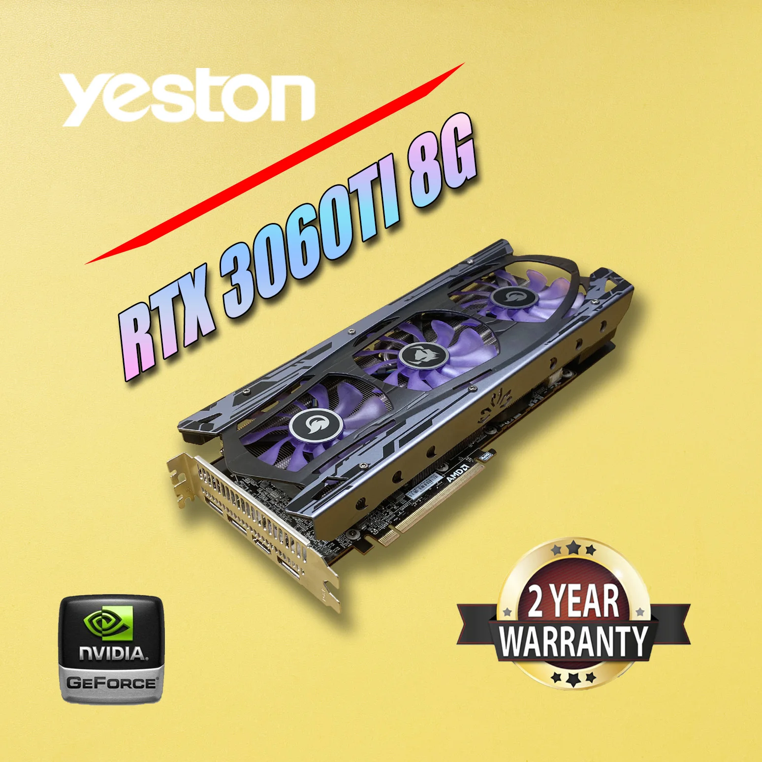 YESTON NVIDIA Graphics Cards RTX3060TI 8G 8nm 192bit GDDR6 PCIE4 0X16 yeston-nvidia-graphics-cards-rtx3060ti-8g-8nm-192bit-gddr6-pcie4-0x16