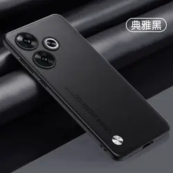 Luxury PU Leather TPU Minimalist Shockproof Bumper Case for Honor X5c (Black)