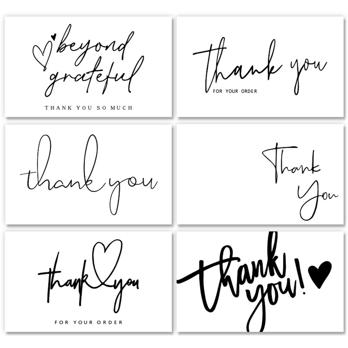 50pcs Thank You For Supporting My Business Cards Small Customer Appreciation Card for Shop Online Retailers Business Supplies business cards custom cards message cards