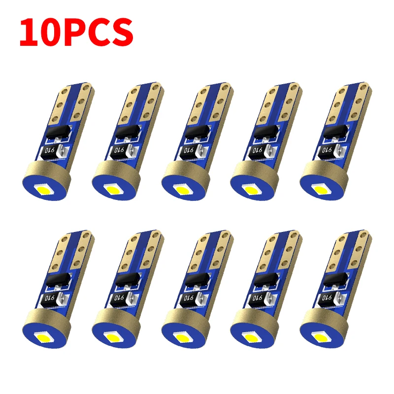 

10pcs T5 18 37 70 73 74 79 86 Super Bright 1 SMD 3030 LED Car Dashboard Warming Indicator Wedge Light Bulb Auto Instrument Lamp
