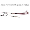 Wireless Light Group with 2.4G Module LED Lamp for Tamiya 1/14 RC Truck Scania 770s Actros Volvo f16 Tractor Trailer LESU Parts 4