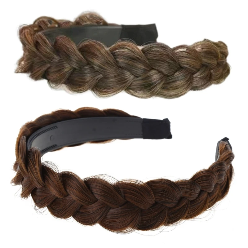 

MXMB Braid Hairband Hair Braided Headband Hairpiece Invisible Braided Hair Hoop Braids For Styling