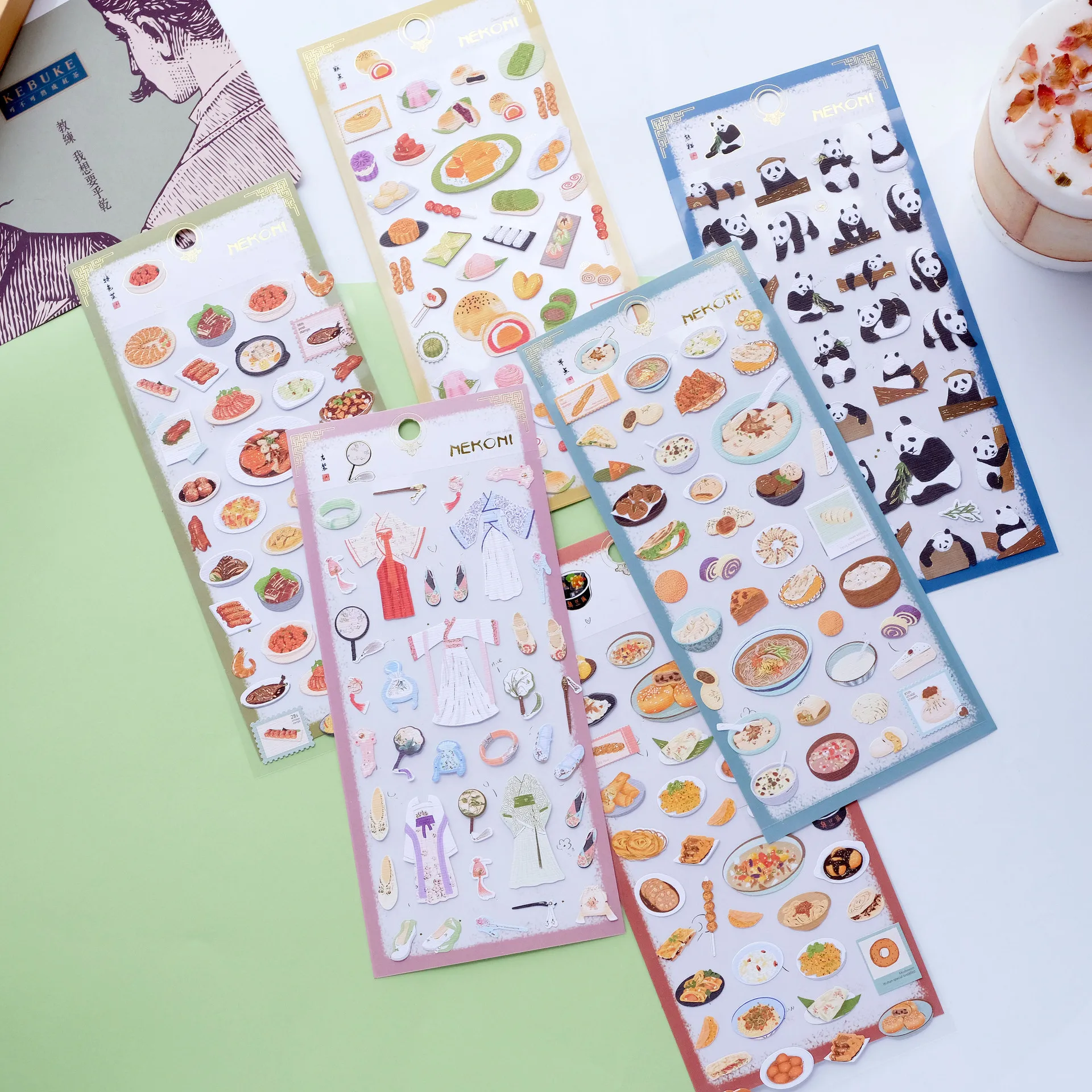 Cute Japan food stickers junk journal supplies aesthetic scrapbooking material planner home decorative DIY stationery stickers