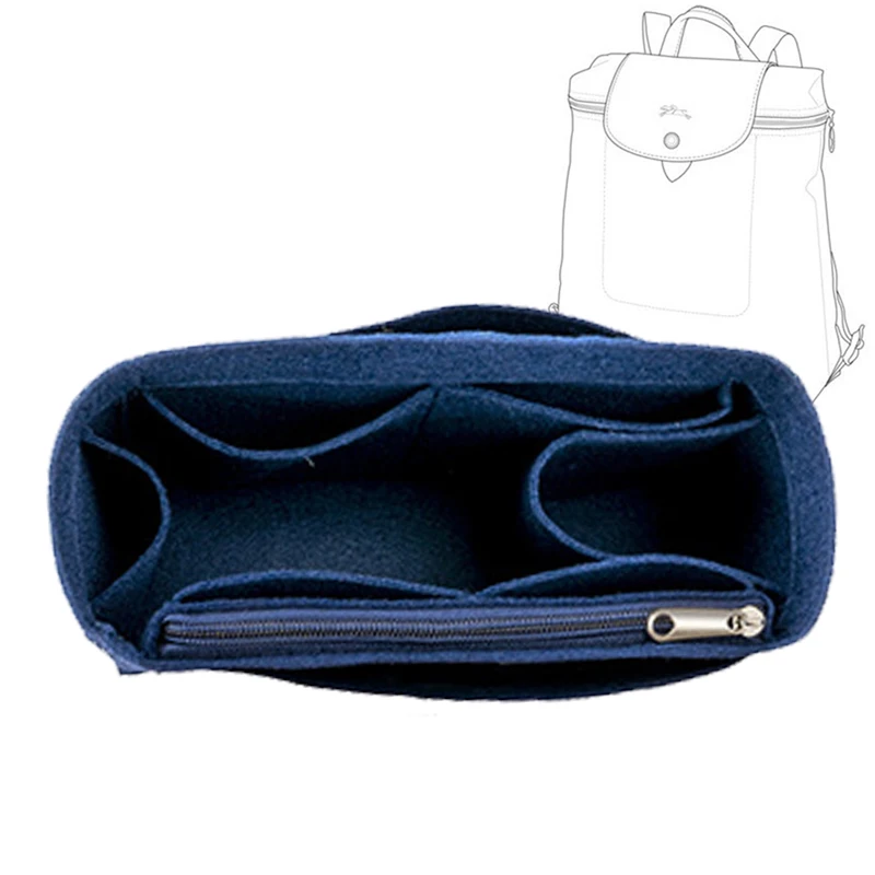 EverToner Felt Insert Organizer Bag for Longchamp Mini Le Pliage City Pouch  Bag with Handle,Bag Accessoires Bag Inner Purse - AliExpress