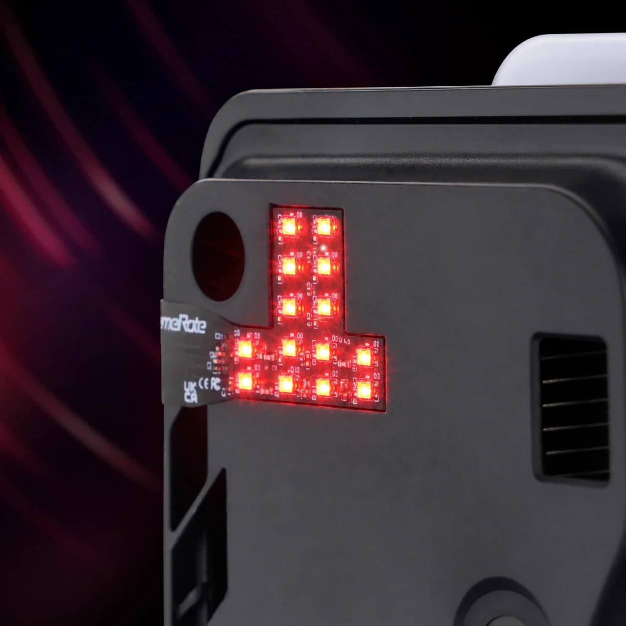 eXtremeRate for PS5 Slim/Pro Console RGB RAINBOW Logo LED Kit 7 Colors 40 Effects, Illuminated Decoration Logo LED