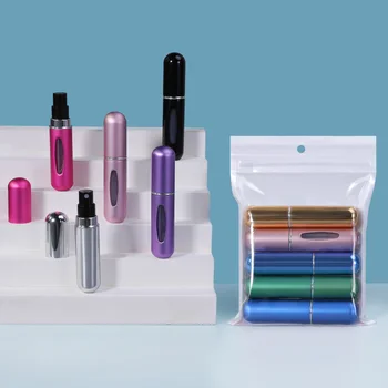 미니 휴대용 바닥 충전 향수 분배 스프레이, 리필 가능한 화장품 빈 병 분무기 용기, 여행, 5 ml, 8ml