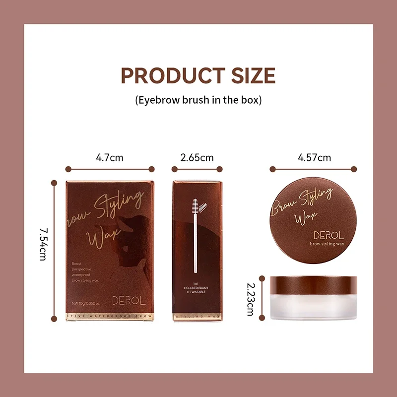 1pcs 3D Eyebrow Styling Cream Makeup Long Lasting Natural Quick-drying Wild Brow Pomade Setting Gel Wax Eyebrow Cosmetics 6