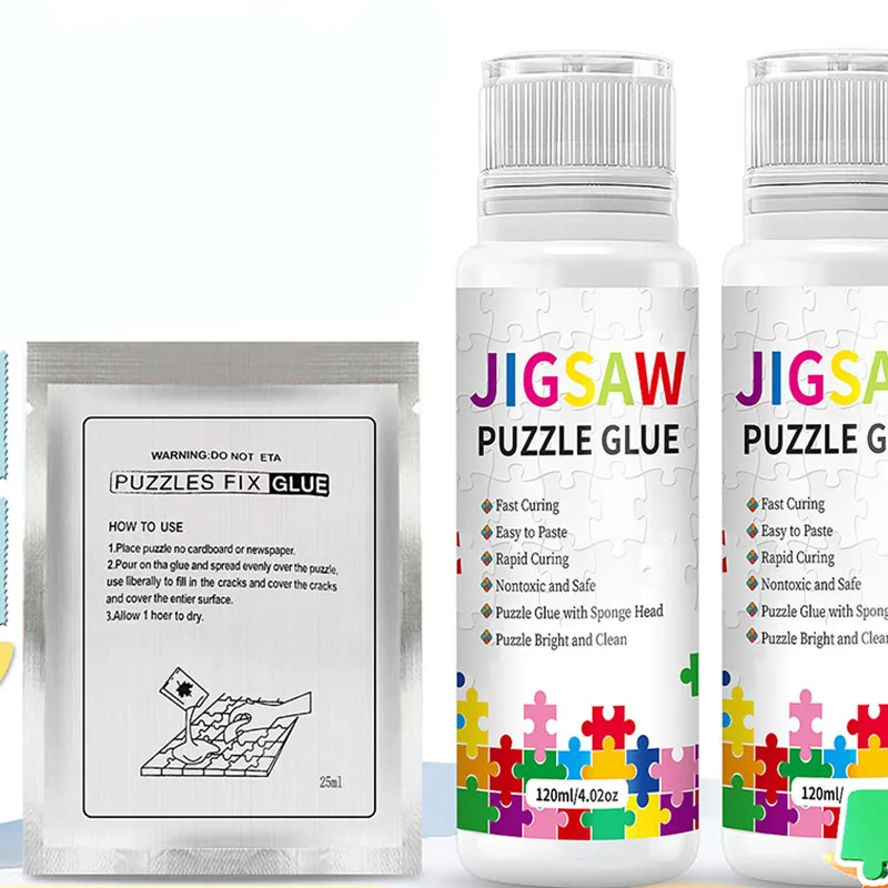 120mlPuzzleGlueJigsawPuzzlesFixativeGlueFastDryforDIYStickingPaperPreservingJigsaw