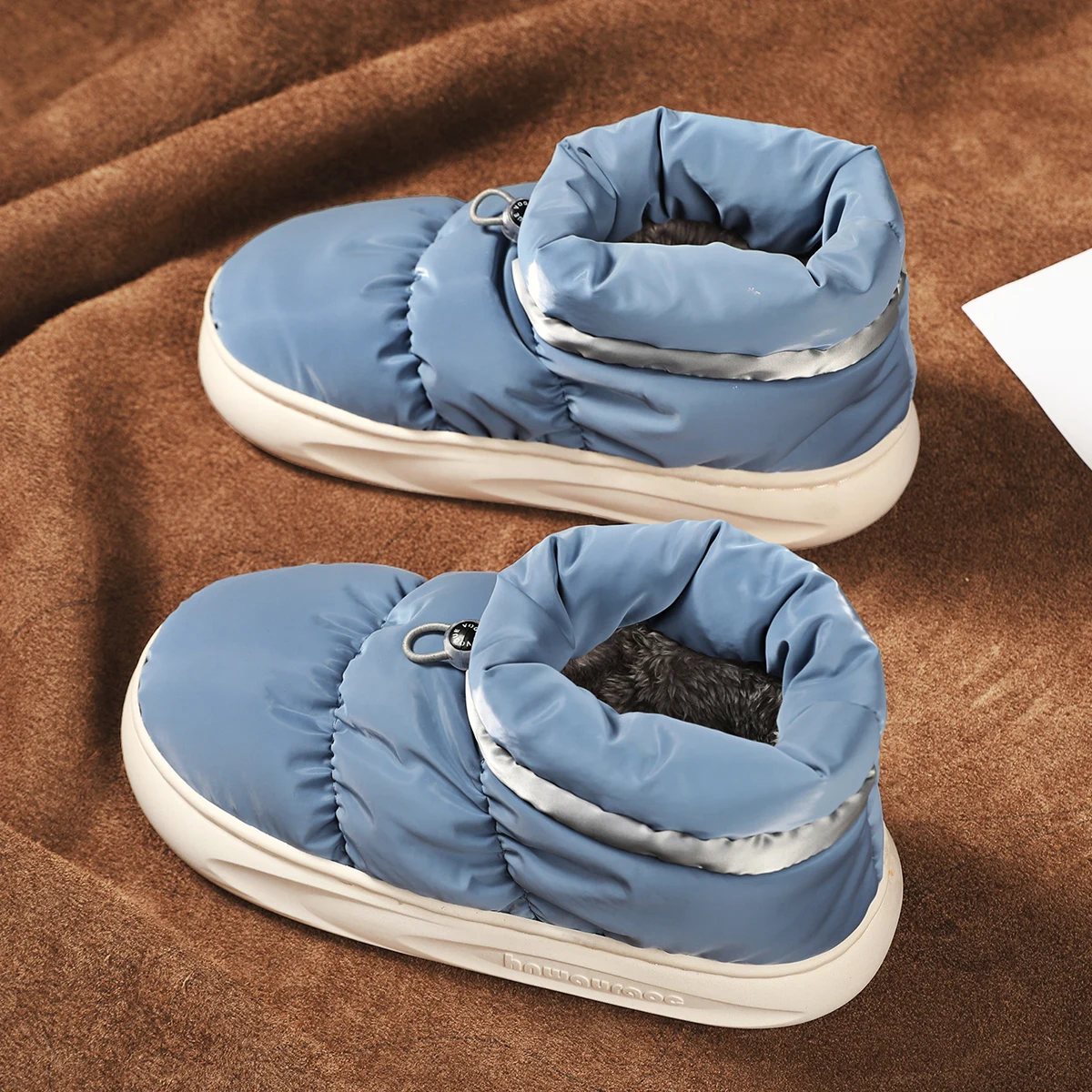 Parent-child Snow Boots Winter Outdoor Cotton Shoes Plush Insulation, Cotton Men's Shoes Trendy for Women Botas Mujer