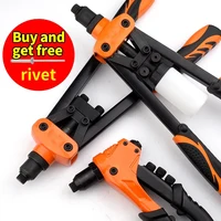 Hand Rivet Gun Set Professional Rivet Nut Riveter Construction Stapler DIY Hand Tool  Riveter Tools Embody 50pcs Rivet Nut 2