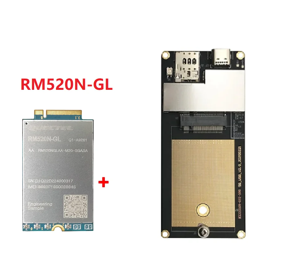 拡張カード QUAECTEL RM520N-GL Quectel RM520N-GL 5G Sub-6 GHz NR M.2 module RM520NGLAA-M20