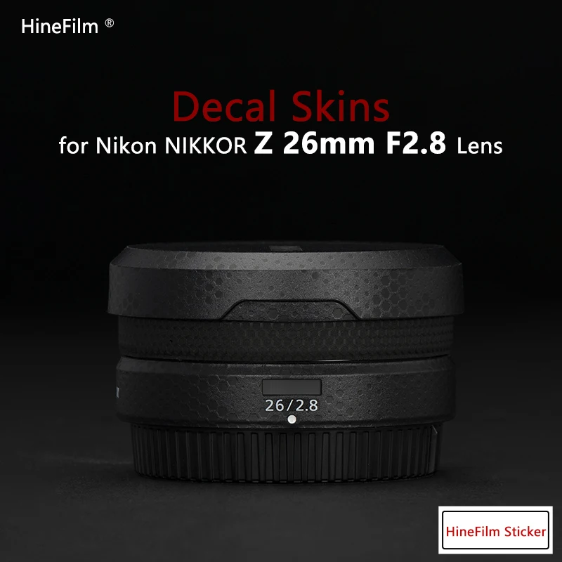

Nikkor Z 26 f2.8 Lens Premium Decal Skin for NiKON Z 26mm f/2.8 Lens Protector Film Nikonz26f2.8 Protective Sticker