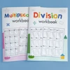 2 books Long Division Practice 2-digit Multiplication Worksheet Mathematical Operation Calculation Homework Workbook for student 1