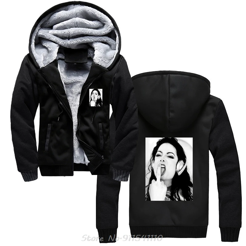 Michael Jackson Hoodies Clothes Cotton Hoody Jacket Winter Casual Unisex Zip Up Coats Men Hip Hop Harajuku Streetwear