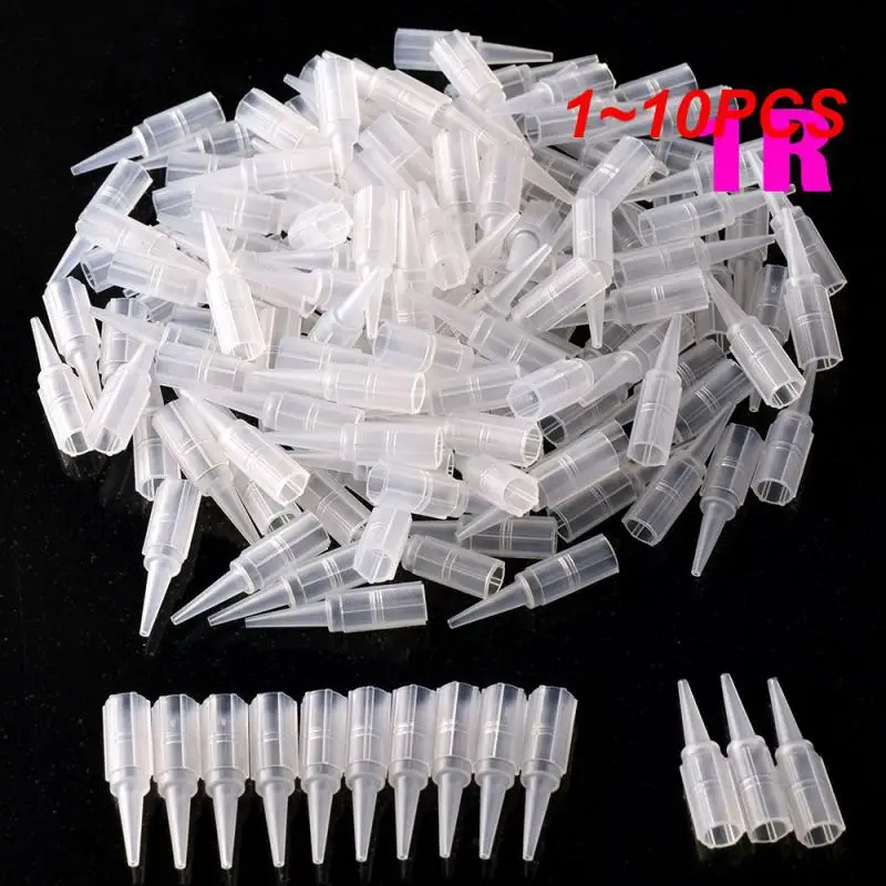 

1~10PCS ATOMUSPermanent Plastic Tattoo Caps Makeup Eyebrow Tattoo Needle Tips Matched For 1R Needles Tattoo Accessories