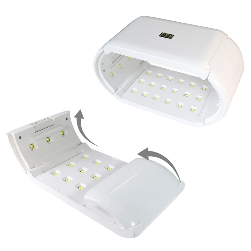 Practical UV Resin Light 96W Duals Sided Quick Cures Lamp with Timer Professional Light Jewelry Making Supplies