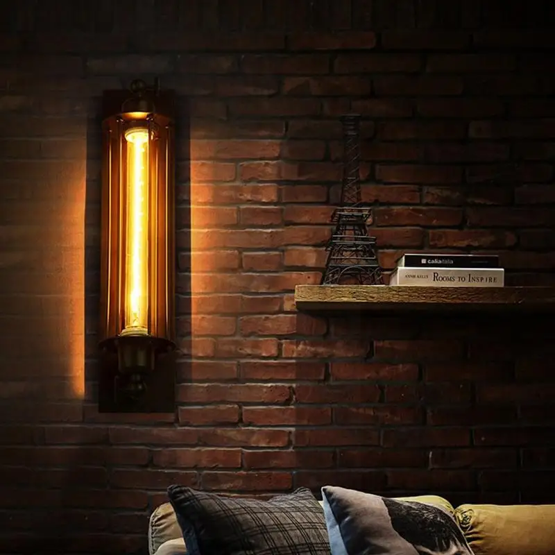 Retro Industrial Style Iron Wall Light Corridor Staircase Restaurant Loft Bedroom Lamp Bedside House Decor Indoor LED Lighting 3