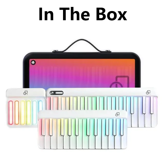 Popupiano Smart tragbare Klavier LED-Licht 29-Tasten 7 Oktaven mit 