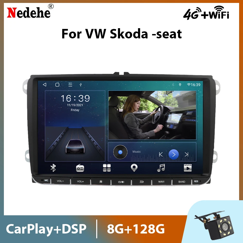 

Автомагнитола 9 дюймов, мультимедийный видеоплеер на Android 11, с GPS, для VW golf 5, 6, Tiguan, passat B5, polo, Jetta