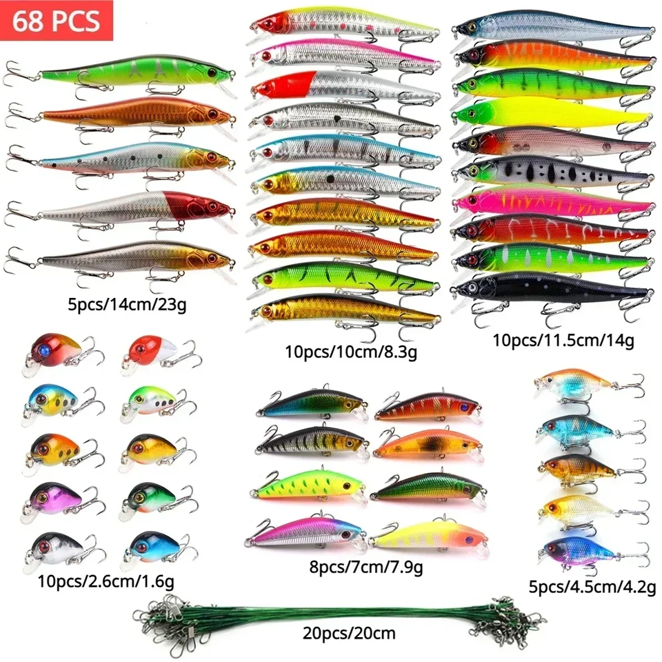 280-Piece DIY Fishing Lure Making Kit - Blank Hard Baits, Treble Hooks, Eyes, Pliers & More