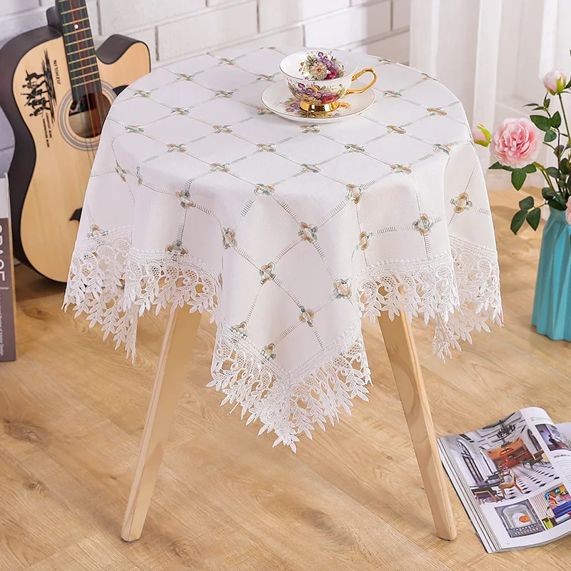 

Printed new greaseproof round tablecloth yellow