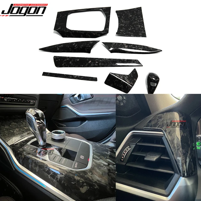 BMW 2シリーズ用センターコンソールダッシュボードトリム,g42,2022,220d,220i,230i用カーボンファイバー製内部トリム,換気カバー
