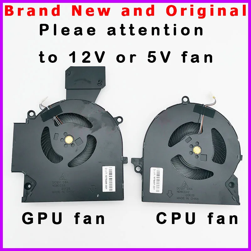 Laptop CPU Cooling Fan Cololer Radiator For HP OMEN 16-B 16-C TPN-Q265 NS75C06 20K23 ND8CC02 20K25