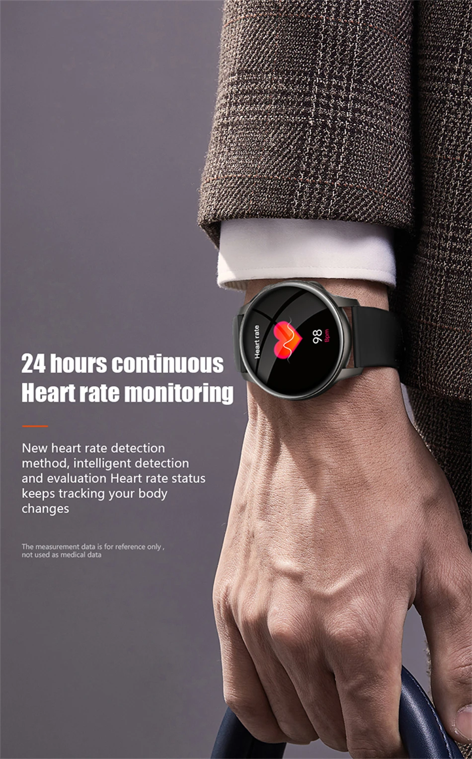 KALOSTE New Smart watch Men 360*360 AMOLED Full Touch Sport Fitness Tracker Women Smartwatch Clock Man For Huawei Xiaomi apple