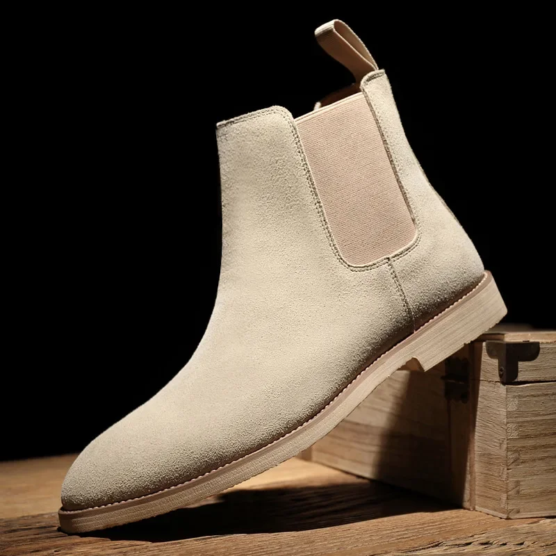 Men Chelsea Boots Retro Men Shoe AutumnWinter Classic