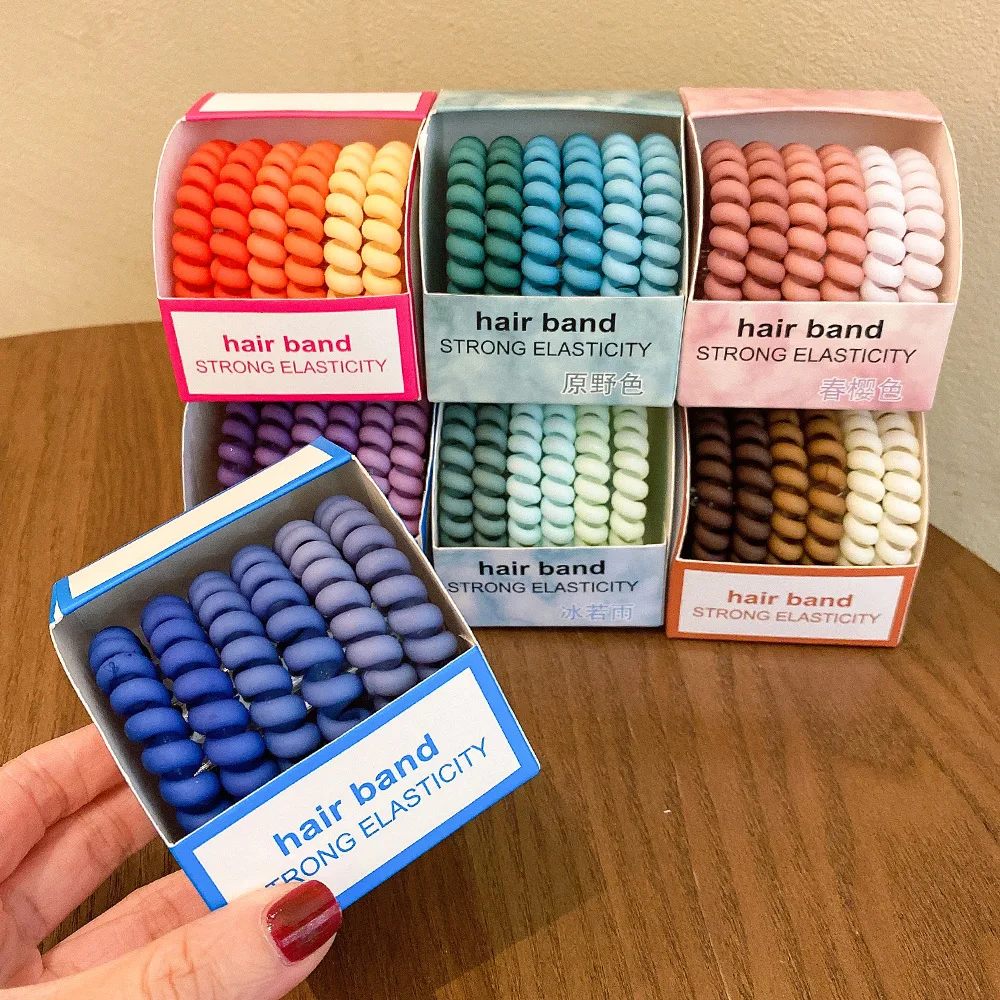 100 Pcs Candy Color Hair Bands for Girls