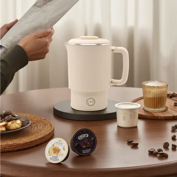 2025 0.6L Mini Folding Kettle Portable Water Heater 600W 600ml Electric Kettle Home Kettle Electric boiling pot Noodle pot 1