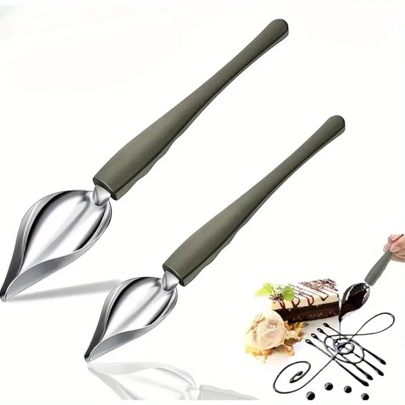 Stainless Steel Decorating Spoons and Forks Set for Candy Dipping Chocolate Drawing Fruit Fondue DIY Cake Decorating Kit