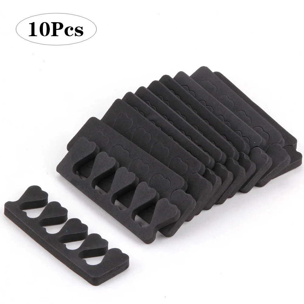 10pcs Toe Separators Soft Sponge Foam Toe Finger Dividers Nail Art Pedicure Manicure Polishing Accessories Toe Splitter