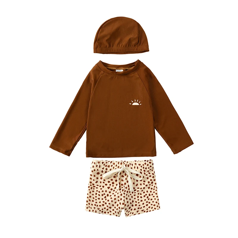 NEW UV Baby Boy Swimsuit One Piece Swimming Jumpsuit Ruffles Bathing Suit SPF 50+ Long Sleeve Kids Swimwear for Girls 1-7 Years